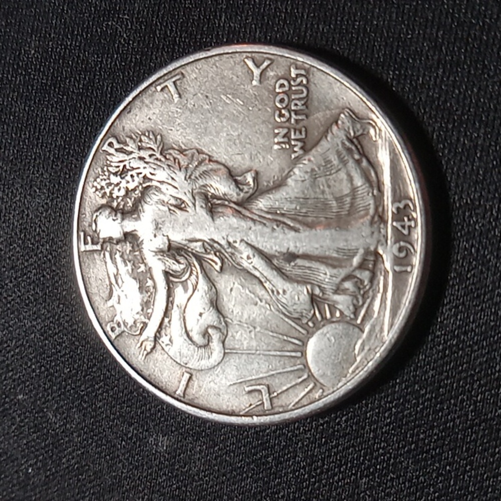 1943 liberty walking half dollar silver